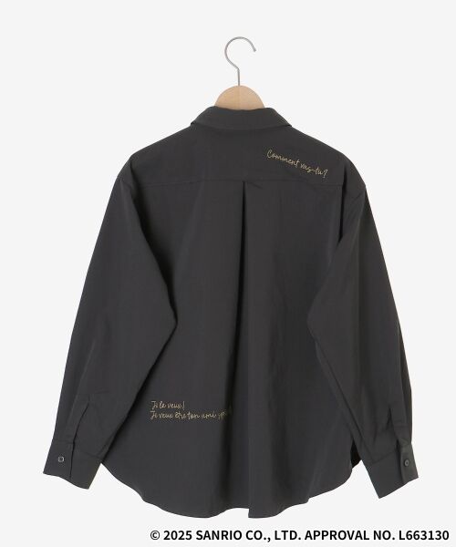 le.coeur blanc / ルクールブラン シャツ・ブラウス | 【HELLO KITTY】レタリング刺繍オーバーシャツ | 詳細24