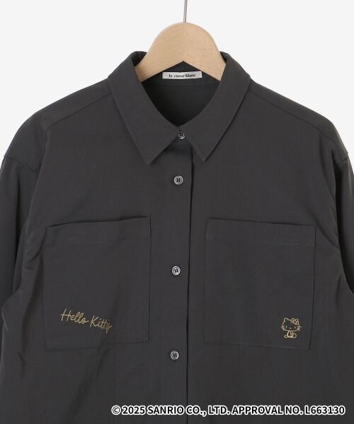 le.coeur blanc / ルクールブラン シャツ・ブラウス | 【HELLO KITTY】レタリング刺繍オーバーシャツ | 詳細25