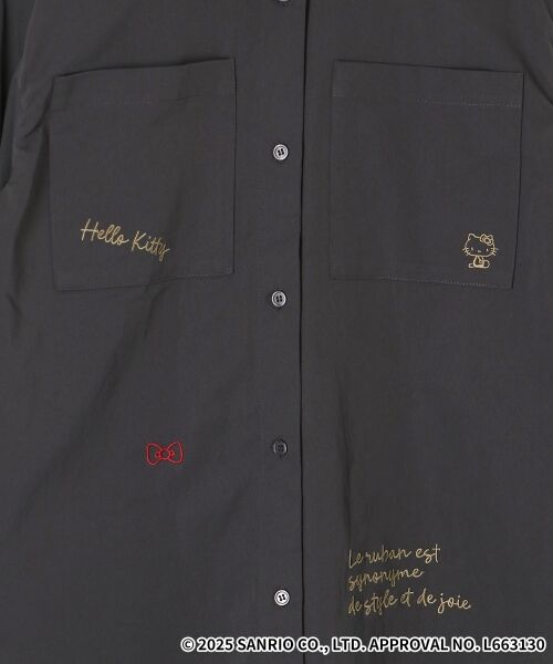 le.coeur blanc / ルクールブラン シャツ・ブラウス | 【HELLO KITTY】レタリング刺繍オーバーシャツ | 詳細28