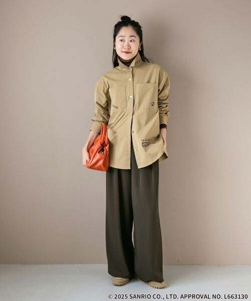 le.coeur blanc / ルクールブラン シャツ・ブラウス | 【HELLO KITTY】レタリング刺繍オーバーシャツ | 詳細5