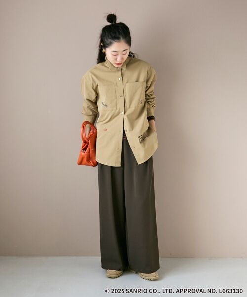 le.coeur blanc / ルクールブラン シャツ・ブラウス | 【HELLO KITTY】レタリング刺繍オーバーシャツ | 詳細6