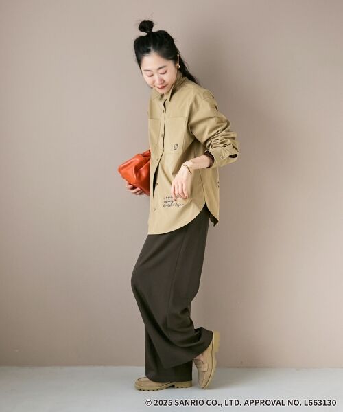 le.coeur blanc / ルクールブラン シャツ・ブラウス | 【HELLO KITTY】レタリング刺繍オーバーシャツ | 詳細8