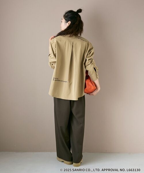 le.coeur blanc / ルクールブラン シャツ・ブラウス | 【HELLO KITTY】レタリング刺繍オーバーシャツ | 詳細9