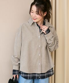 le.coeur blanc / ルクールブラン シャツ・ブラウス | コーデュロイタックシャツ