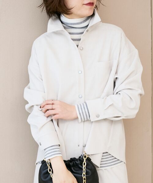 le.coeur blanc / ルクールブラン シャツ・ブラウス | コーデュロイタックシャツ | 詳細15