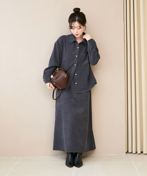 le.coeur blanc / ルクールブラン シャツ・ブラウス | コーデュロイタックシャツ | 詳細6