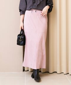 le.coeur blanc / ルクールブラン ロング・マキシ丈スカート | リバーフェイクスエードタイトスカート