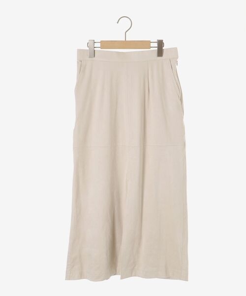 le.coeur blanc / ルクールブラン ロング・マキシ丈スカート | リバーフェイクスエードタイトスカート | 詳細1