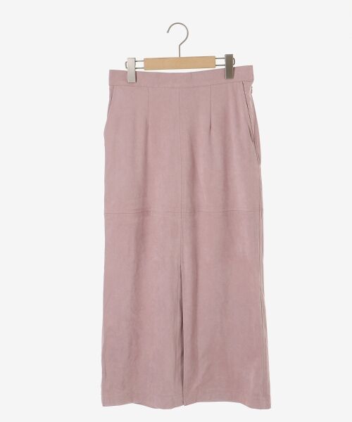 le.coeur blanc / ルクールブラン ロング・マキシ丈スカート | リバーフェイクスエードタイトスカート | 詳細12