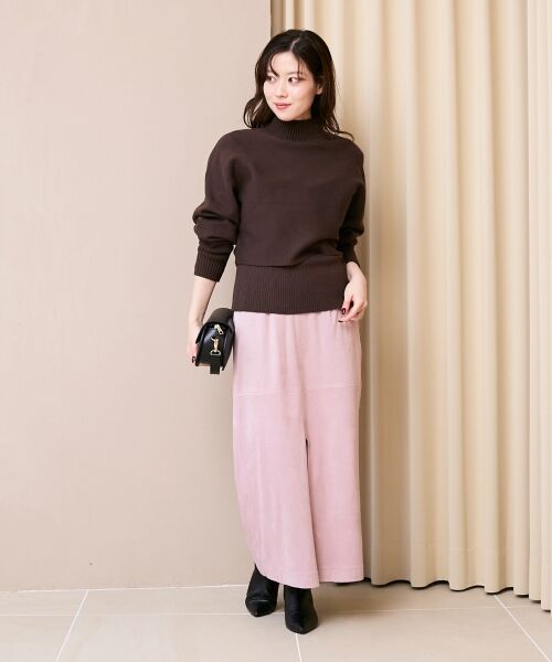 le.coeur blanc / ルクールブラン ロング・マキシ丈スカート | リバーフェイクスエードタイトスカート | 詳細19