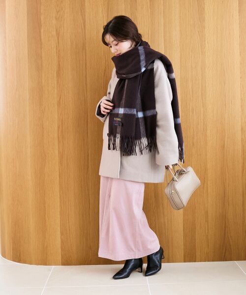 le.coeur blanc / ルクールブラン ロング・マキシ丈スカート | リバーフェイクスエードタイトスカート | 詳細23