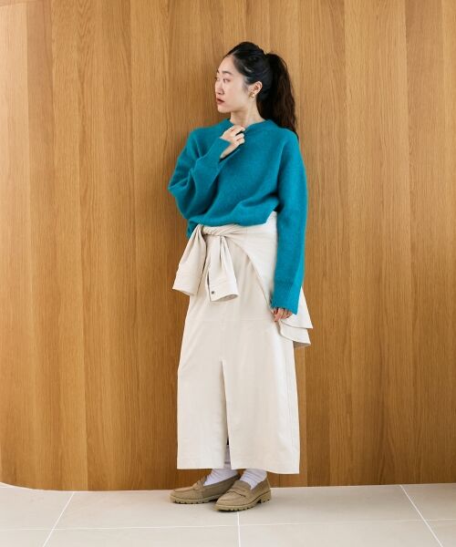 le.coeur blanc / ルクールブラン ロング・マキシ丈スカート | リバーフェイクスエードタイトスカート | 詳細6