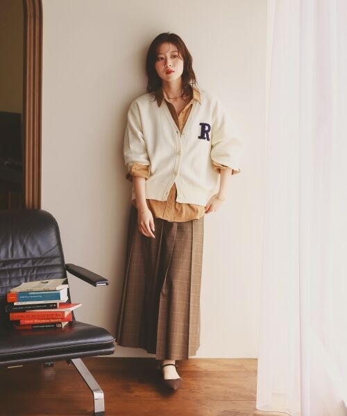 le.coeur blanc / ルクールブラン ロング・マキシ丈スカート | グレンチェックフロントプリーツスカート | 詳細18