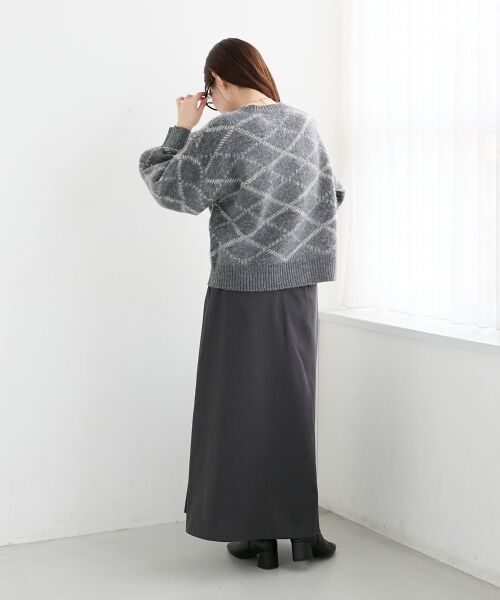le.coeur blanc / ルクールブラン ロング・マキシ丈スカート | グレンチェックフロントプリーツスカート | 詳細27