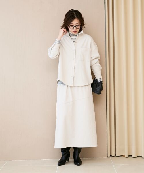 le.coeur blanc / ルクールブラン ロング・マキシ丈スカート | コーデュロイフレアスカート | 詳細11