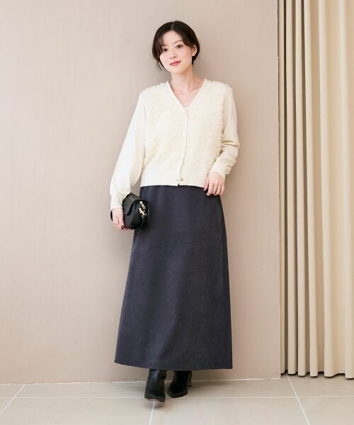 le.coeur blanc / ルクールブラン ロング・マキシ丈スカート | コーデュロイフレアスカート | 詳細17