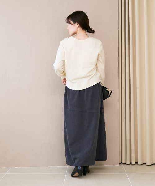 le.coeur blanc / ルクールブラン ロング・マキシ丈スカート | コーデュロイフレアスカート | 詳細19