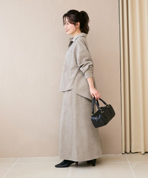 le.coeur blanc / ルクールブラン ロング・マキシ丈スカート | コーデュロイフレアスカート | 詳細30