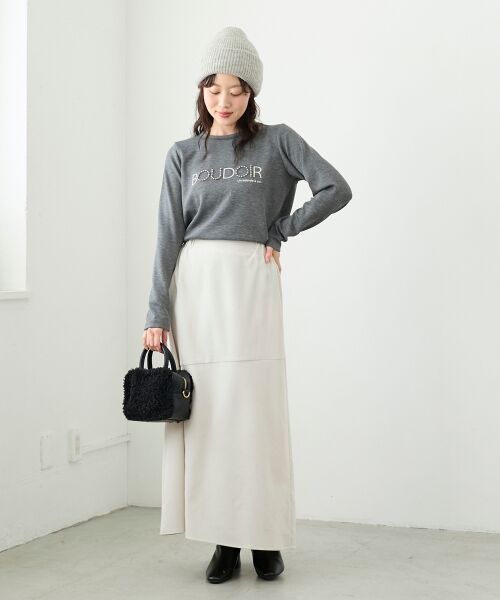 le.coeur blanc / ルクールブラン ロング・マキシ丈スカート | コーデュロイフレアスカート | 詳細4