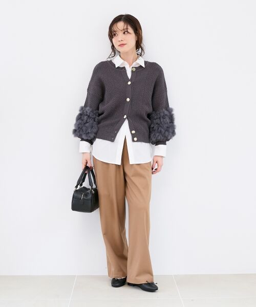 le.coeur blanc / ルクールブラン その他パンツ | ストレッチ裏起毛イージーパンツ | 詳細6