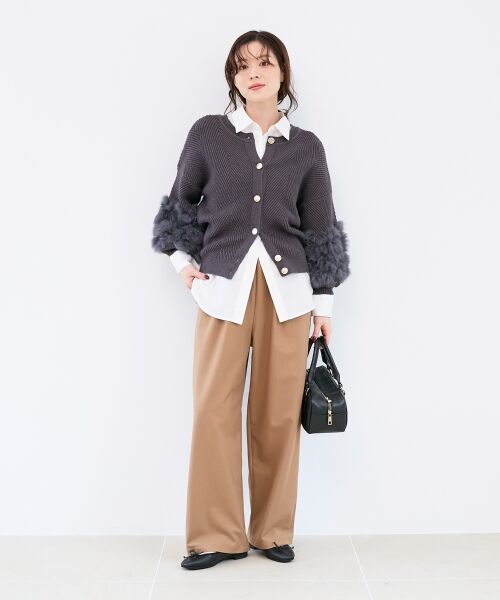 le.coeur blanc / ルクールブラン その他パンツ | ストレッチ裏起毛イージーパンツ | 詳細9