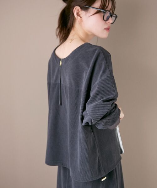 le.coeur blanc / ルクールブラン ロング・マキシ丈ワンピース | 《手洗い可能》カットコーデュロイ2WAYプル×スカートセット | 詳細10