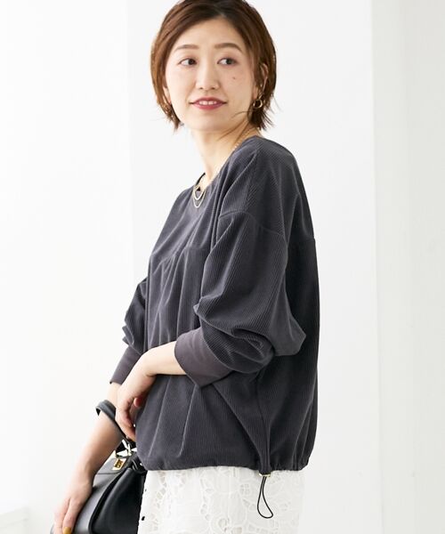 le.coeur blanc / ルクールブラン ロング・マキシ丈ワンピース | 《手洗い可能》カットコーデュロイ2WAYプル×スカートセット | 詳細13