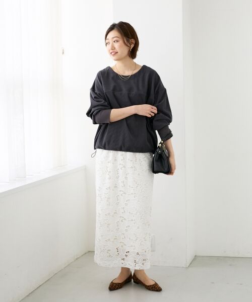 le.coeur blanc / ルクールブラン ロング・マキシ丈ワンピース | 《手洗い可能》カットコーデュロイ2WAYプル×スカートセット | 詳細14