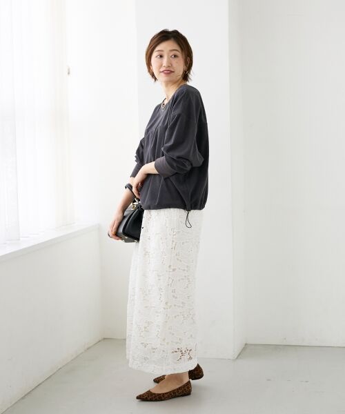 le.coeur blanc / ルクールブラン ロング・マキシ丈ワンピース | 《手洗い可能》カットコーデュロイ2WAYプル×スカートセット | 詳細15