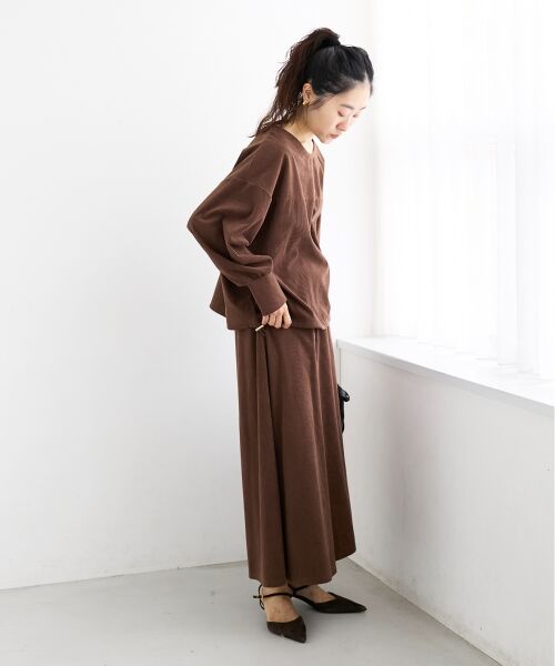 le.coeur blanc / ルクールブラン ロング・マキシ丈ワンピース | 《手洗い可能》カットコーデュロイ2WAYプル×スカートセット | 詳細19