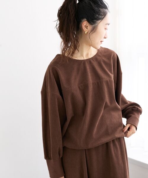 le.coeur blanc / ルクールブラン ロング・マキシ丈ワンピース | 《手洗い可能》カットコーデュロイ2WAYプル×スカートセット | 詳細24