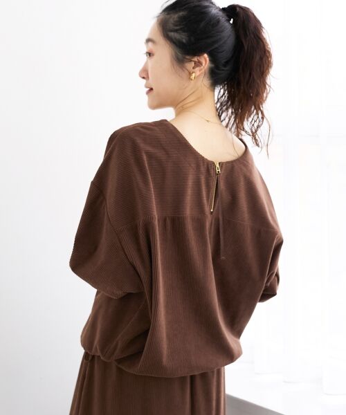 le.coeur blanc / ルクールブラン ロング・マキシ丈ワンピース | 《手洗い可能》カットコーデュロイ2WAYプル×スカートセット | 詳細26