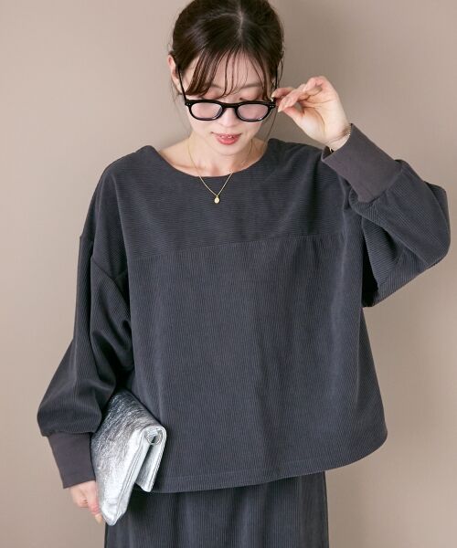 le.coeur blanc / ルクールブラン ロング・マキシ丈ワンピース | 《手洗い可能》カットコーデュロイ2WAYプル×スカートセット | 詳細6