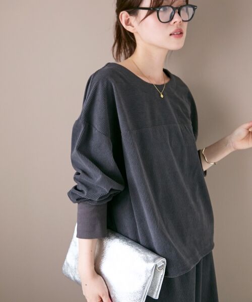 le.coeur blanc / ルクールブラン ロング・マキシ丈ワンピース | 《手洗い可能》カットコーデュロイ2WAYプル×スカートセット | 詳細7