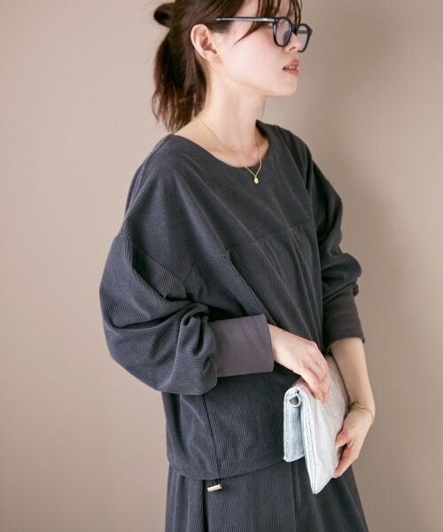 le.coeur blanc / ルクールブラン ロング・マキシ丈ワンピース | 《手洗い可能》カットコーデュロイ2WAYプル×スカートセット | 詳細8