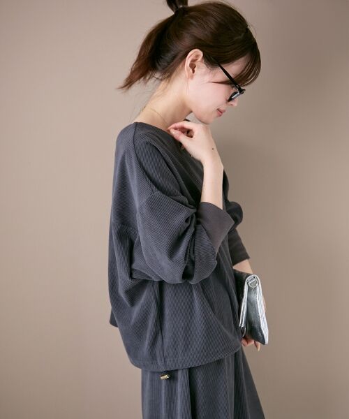 le.coeur blanc / ルクールブラン ロング・マキシ丈ワンピース | 《手洗い可能》カットコーデュロイ2WAYプル×スカートセット | 詳細9