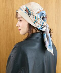 le.coeur blanc / ルクールブラン バンダナ・スカーフ | 《手洗い可能》リバーシブルスカーフ