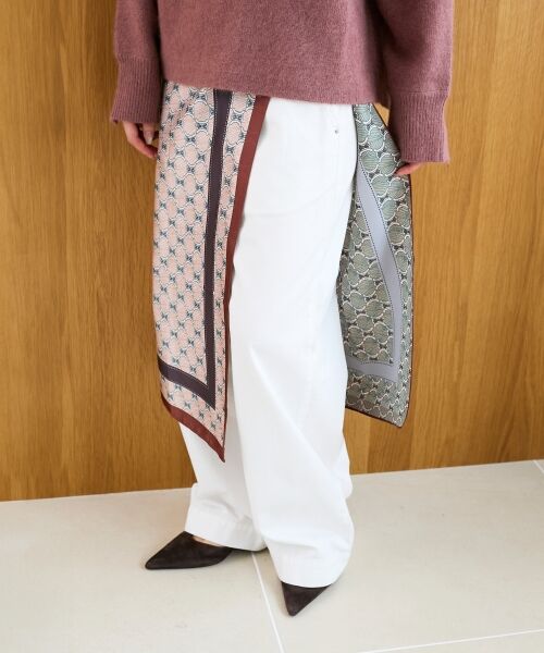 le.coeur blanc / ルクールブラン バンダナ・スカーフ | 《手洗い可能》リバーシブルスカーフ | 詳細13