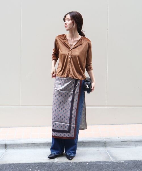 le.coeur blanc / ルクールブラン バンダナ・スカーフ | 《手洗い可能》リバーシブルスカーフ | 詳細17