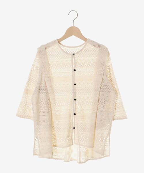 le.coeur blanc / ルクールブラン シャツ・ブラウス | Fanakaレースキリカエブラウス | 詳細1