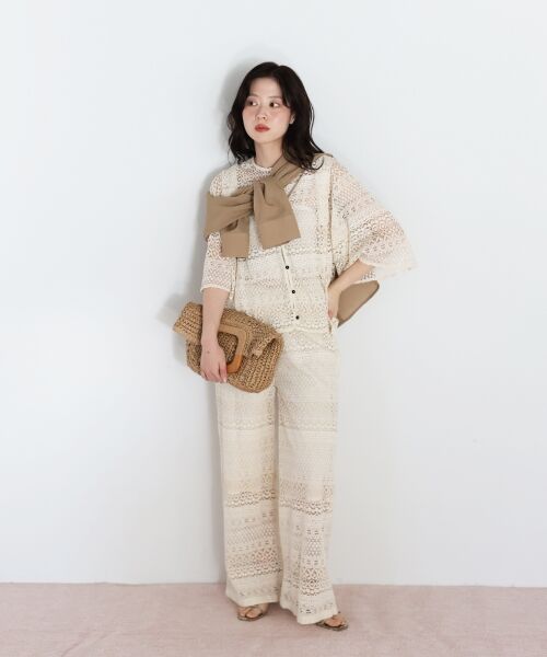 le.coeur blanc / ルクールブラン シャツ・ブラウス | Fanakaレースキリカエブラウス | 詳細15