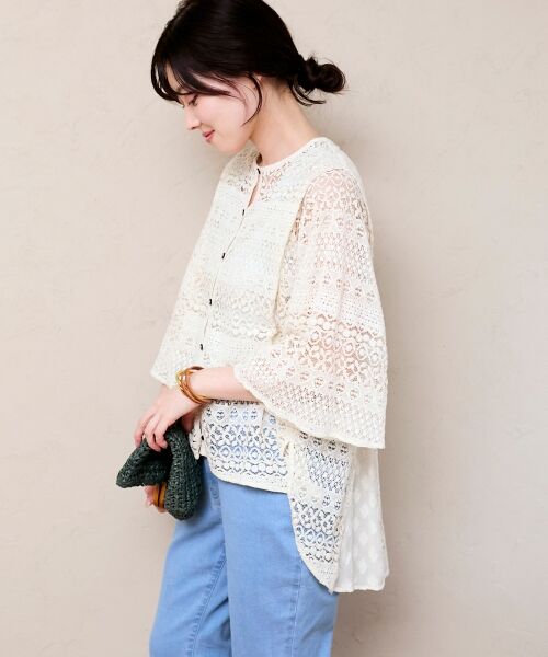 le.coeur blanc / ルクールブラン シャツ・ブラウス | Fanakaレースキリカエブラウス | 詳細18