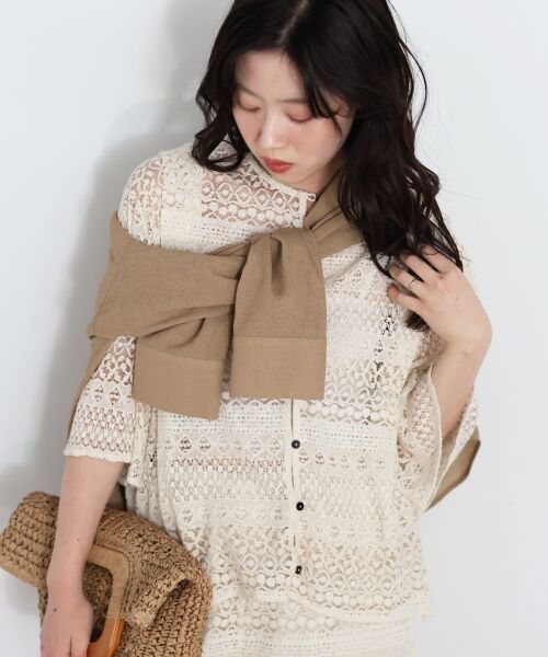 le.coeur blanc / ルクールブラン シャツ・ブラウス | Fanakaレースキリカエブラウス | 詳細3
