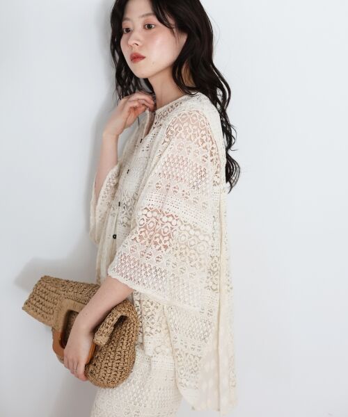 le.coeur blanc / ルクールブラン シャツ・ブラウス | Fanakaレースキリカエブラウス | 詳細5