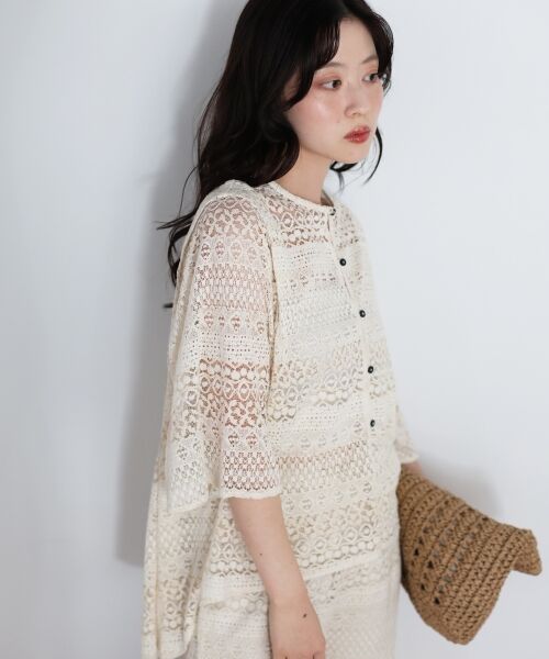 le.coeur blanc / ルクールブラン シャツ・ブラウス | Fanakaレースキリカエブラウス | 詳細7