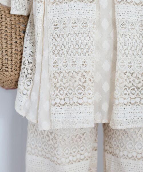 le.coeur blanc / ルクールブラン シャツ・ブラウス | Fanakaレースキリカエブラウス | 詳細9