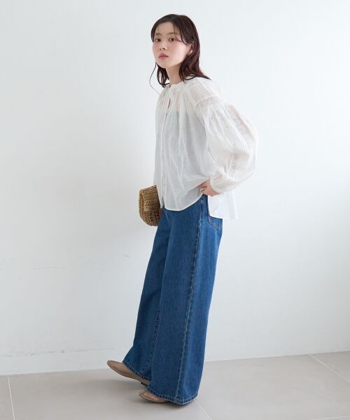 le.coeur blanc / ルクールブラン シャツ・ブラウス | Fanakaコットンレーヨンレースブラウス | 詳細23