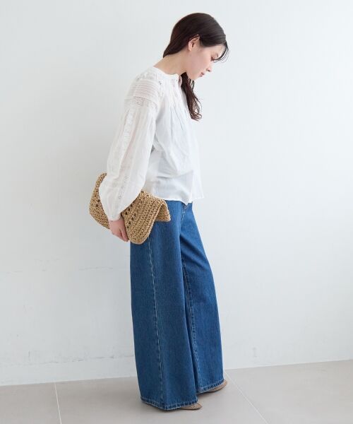 le.coeur blanc / ルクールブラン シャツ・ブラウス | Fanakaコットンレーヨンレースブラウス | 詳細25