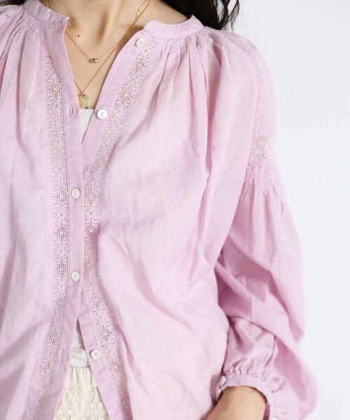 le.coeur blanc / ルクールブラン シャツ・ブラウス | Fanakaコットンレーヨンレースブラウス | 詳細7