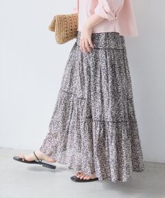 le.coeur blanc / ルクールブラン ロング・マキシ丈スカート | Fanaka別注フラワー柄スカート